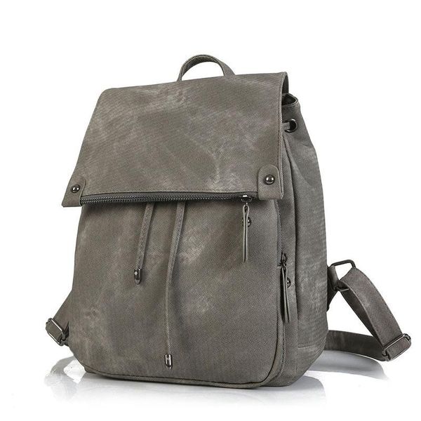 

backpack style college trend leather bag, fashion solid color ladies backpack.