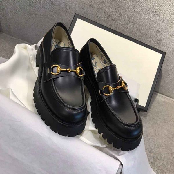 Comfort Lug Sole Mocassini Sandali Eleganti Scarpe Nero Bianco Pelle Morbida House's Gold-tone Casual Walking Lady Agnello Mocassini EU35-40