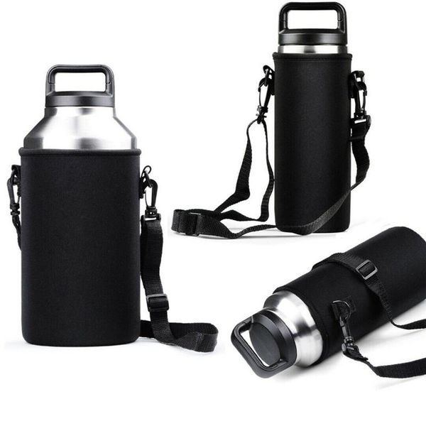 

18/36/64oz water bottle cover sports water bottle carrier insulated bag holder sleeve strap pouch storage bag