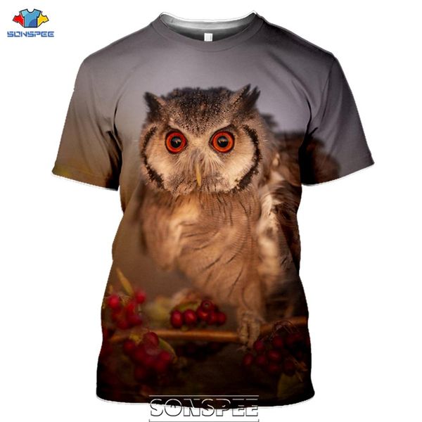 

new birds owl 3d print shirts funny kawaii funny men clothing