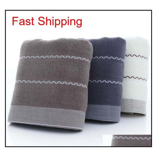 

pure cotton 70*140cm large bath towel striped bath towel sent for men and women soft bathroom t qylojl my_home2010