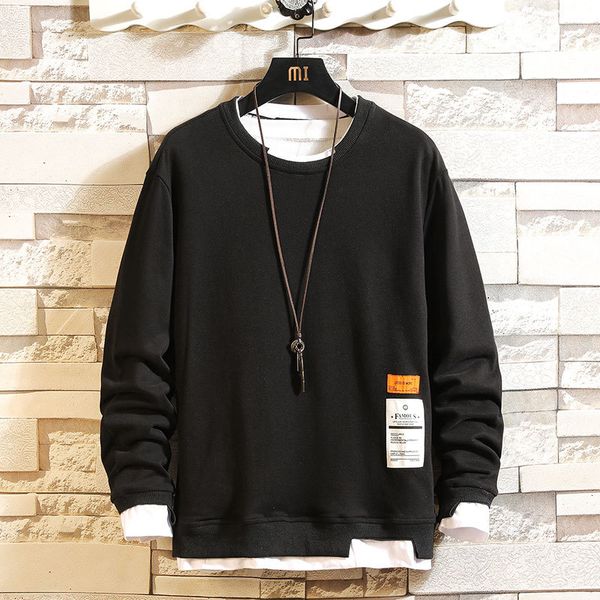 

new classic design fashion brand men hoodies 2021 spring autumn hip hop casual men's sweatshirts punk streetwear clothes okik, Black