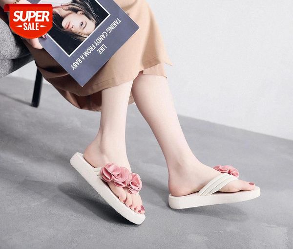 

6 cm high heel women's summer new elastic cloth with wedge heel sandals muffins slippers slippers flannel flowers house shoes #1v9e, Black