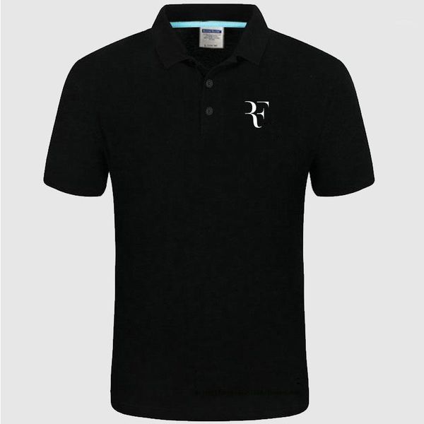 

new shirt rf roger federer cotton shirt short sleeve high quantity shirts1, White;black