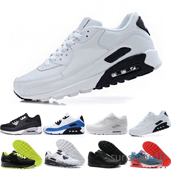 

2019 new 90 running shoes classic men women sports shoes black red white trainer air cushion breathable air90 canvas shoes tm1s7