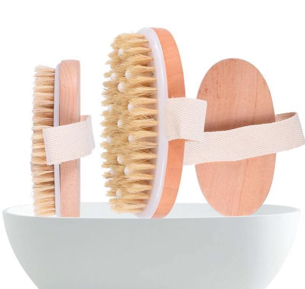 

soft bead natural boar bristles shower brush dry skin body brush remove dead sk bbyyop packing2010