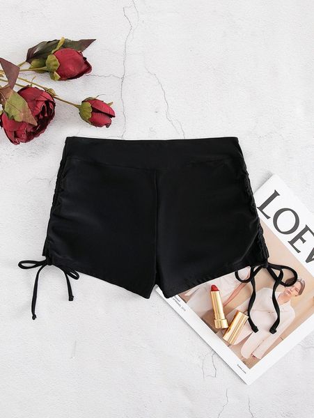 

drawstring side bikini shorts f5ze#, White;black