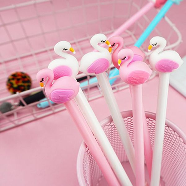 

гель ink pen прекрасный cute swan роллер роллер шариковая ручка тонкость творческий канцелярские школа канцелярские товары студент подарок b, Blue;orange