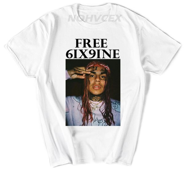 

6ix9ine and women hip hop rapper tekashi69 tees summer casual short sleeves harajuku sport hooded sweatshirt hoodie t shirt