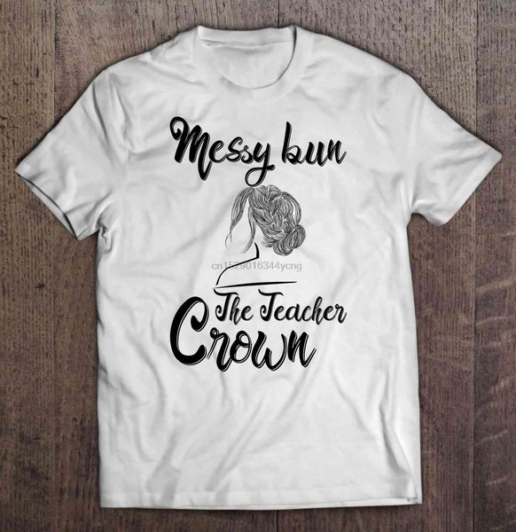 

men funny fashion messy bun the teacher crown hoodie designers t shirts sweatshirt