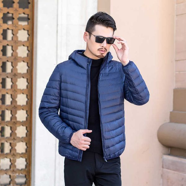 

monclair 2021 new arrival men down jacket men winter long sleeve good quality hooded mens down jackets big sizes, Black