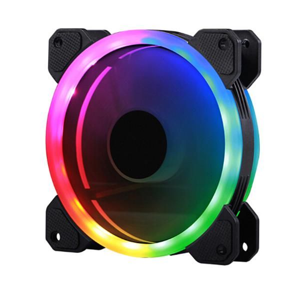 

компьютер pc rgb изменения цвета симфонический светодиодные корпусных вентиляторов led компьютера кулер вентилятор (двойной диафрагмы rgb co