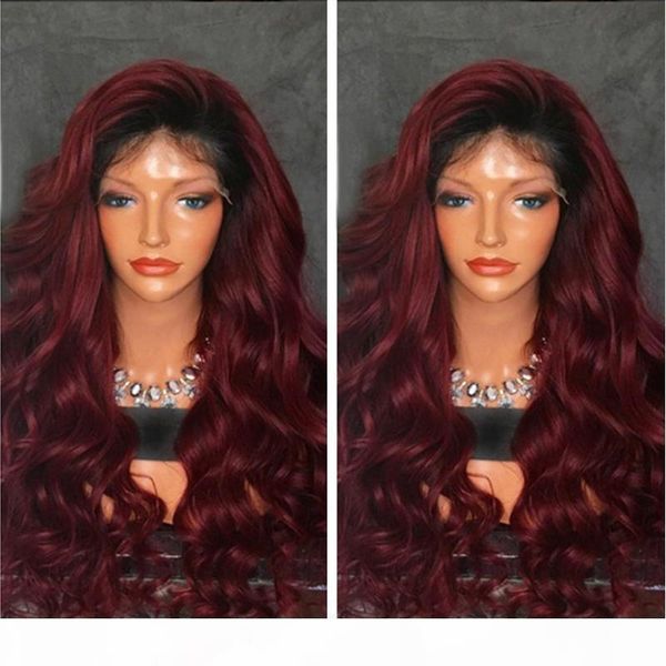

1b 99j ombre human hair wigs with baby hair 9a pre plucked full lace wigs black women brazilian virgin human lace front wigs, Black;brown