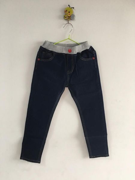 

dinibaby jeans for boys winter causal kids fleece lining denim pants winter thick cotton trousers elastic waist warm boys jean, Blue