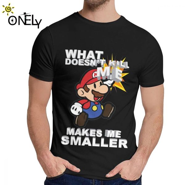 

спорт mario bros doesn kill me makes me меньшая футболка моды crewneck пользовательской мужская vintage чистый хлопок us размер s-6xl big si