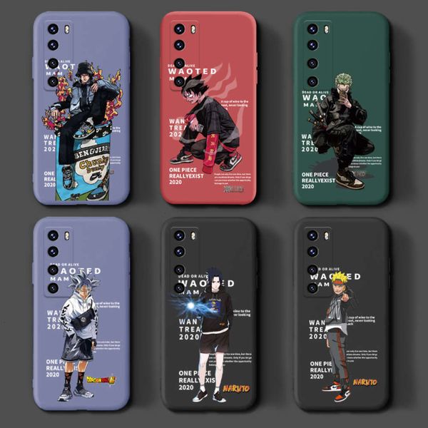 

bgrfhuawei nova7 mobile phone case men's fashion nova7se personality creative new liquid silicone lens all inclusive anti falling anima