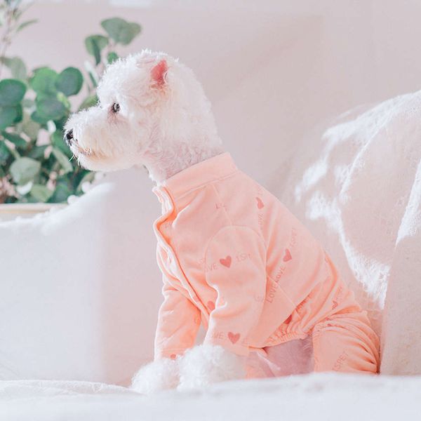 

is pet four legged cotton teddy bear small dog autumn and cloth lovely warm pajamas winter