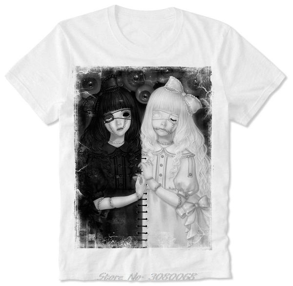 

sport new t shirt cyber goth gothic anime manga gilrs satanic baphomet anton lavey outfit tee shirt men cotton t shirt streetwear