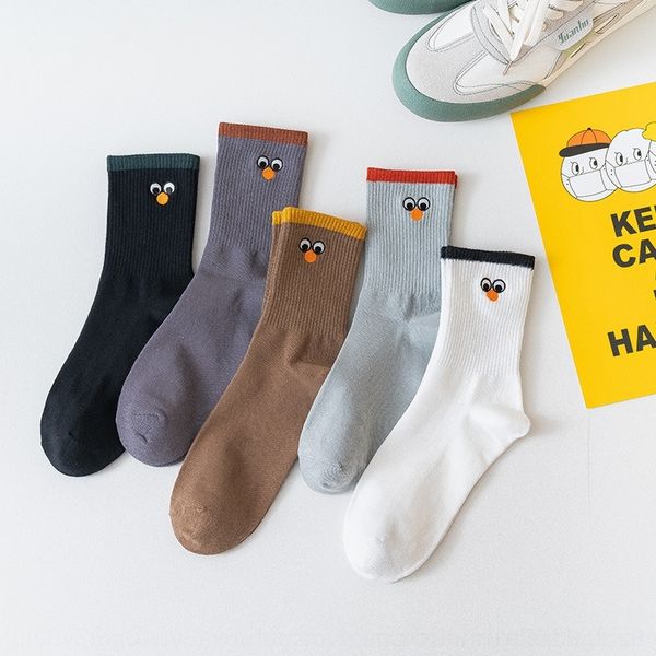 

wt31y осень и stockingsstockings stockingswinter простых людей новые моды хлопковые носки удобные многоцветные чулки полосатые середины икр, Black