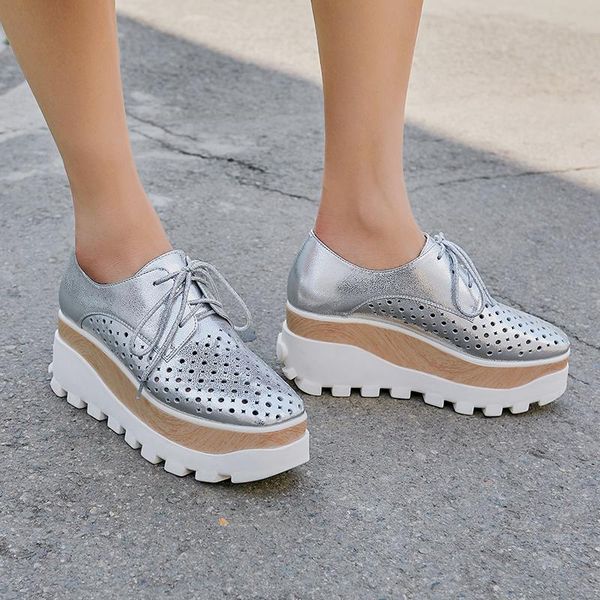 

pumps for women genuine leather casual shoes basic shoes spring auntumn classic design platform woman, Black