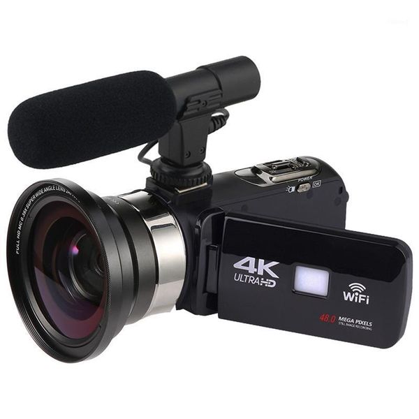 Dijital Kameralar 3.0 inç Video Kamera 48MP Ev Seyahat Elektronik Anti-Shake 4K HD1