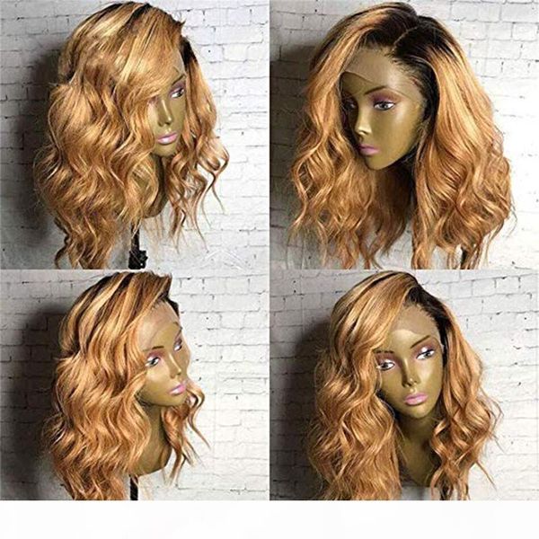 

glueless loose wave wig brazilian human hair lace wigs with baby hair ombre 1b 27 curly lace wigs for black women, Black;brown