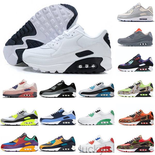 

men women 90s casual shoes triple black white pink blue grey black croc infrared mens fashion trainers outdoor sport sneaker 36-45 kllt