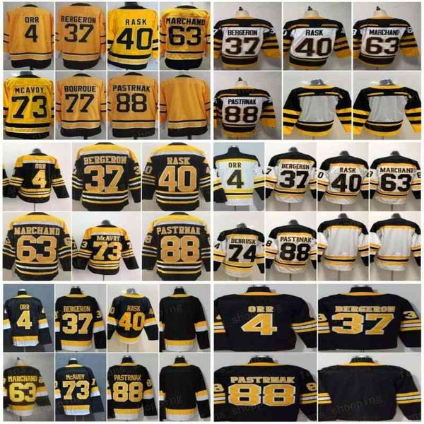 

man reverse retro patrice bergeron jersey brad marchand david pastrnak charlie mcavoy tuukka rask jake debrusk bobby orr hockey black white, Black;red