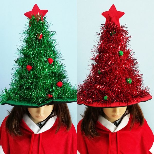 

rhih7 decorations christmas straw prop tree straw products green christmas hat party dressing props hat 80sci