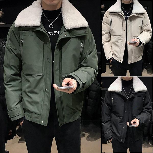 

coat the new winter 2020 han edition temperament of short coat lapel cotton-padded jacket tooling cotton-padded jacket1, Black