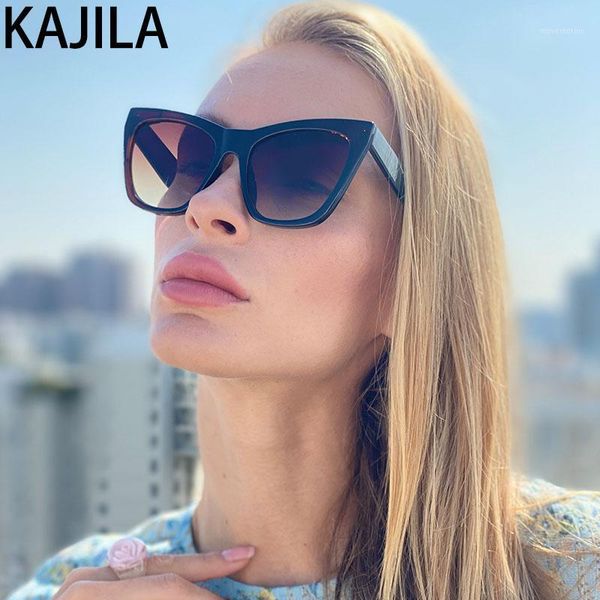 

cat eye sunglasses women 2020 fashion designer eyewear shades sun glasses for women lunette soleil femme 191411, White;black