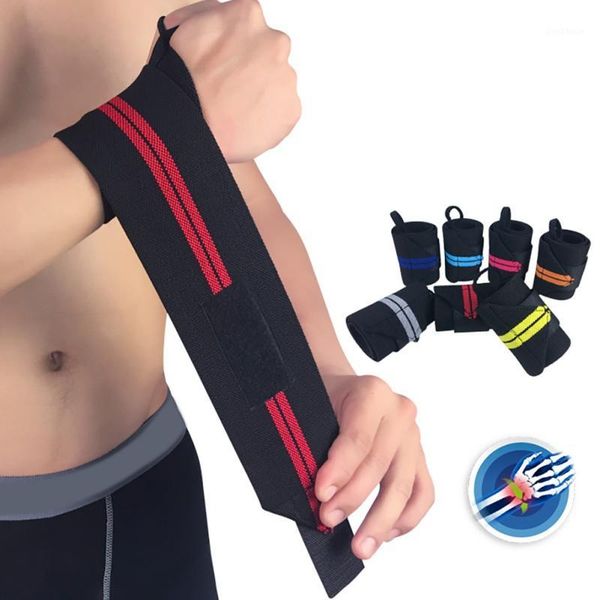 

wrist support 1 pcs wristband elastic bandage for weightlifting hand strap wrap fitness sport gym powerlifting protector1, Black;red