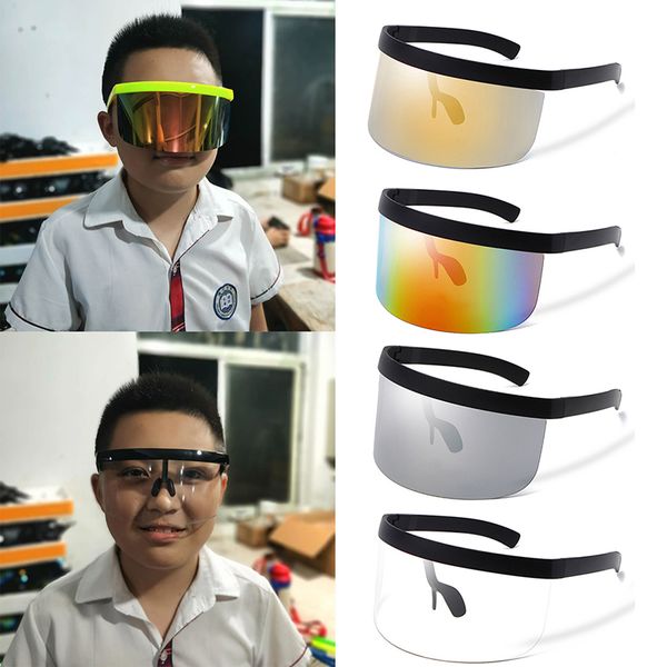 

newchildren sunglasses oversized exaggerated visor wrap sunscreen windproof large mirror glasses half face shield