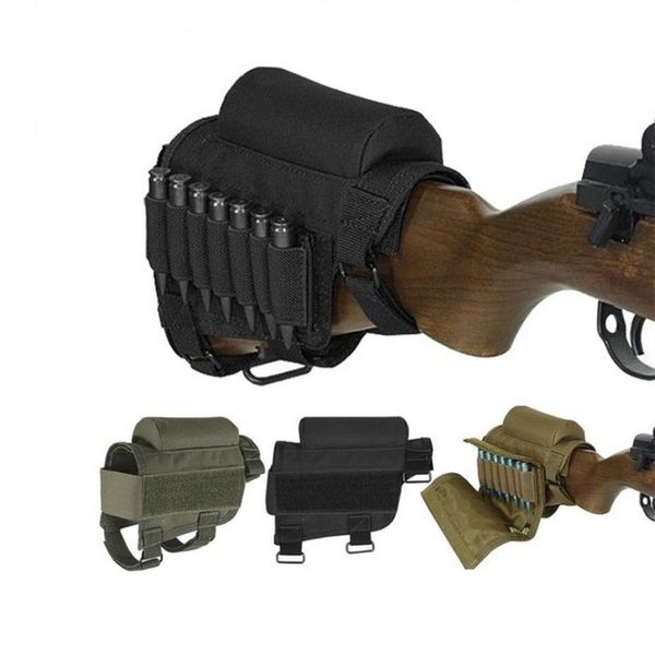 Coisas de cartuchos de caça CS multi-purpose cartuchos táticos saco bochecha repouso rifle estoques com caixa de transporte 7 rodadas