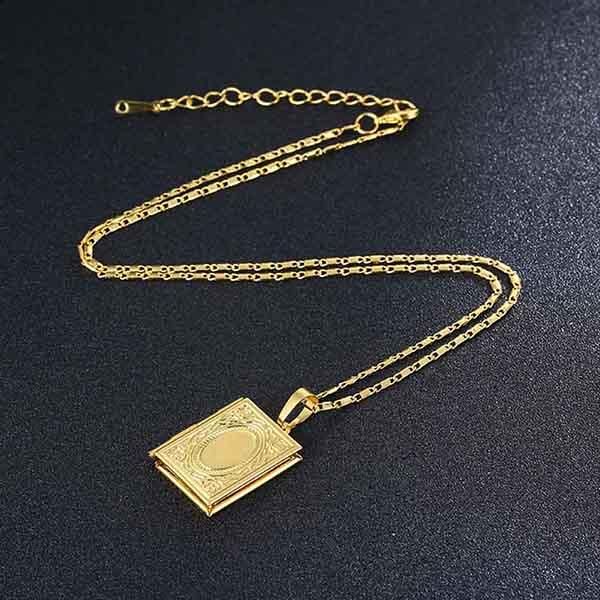 

pendant necklaces women men necklace po frame muslim islamic jewelry gifts h9, Silver