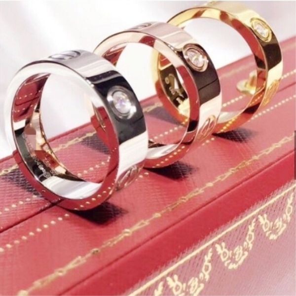 

gold screw rings love ring for lovers couple ring with original box, Silver