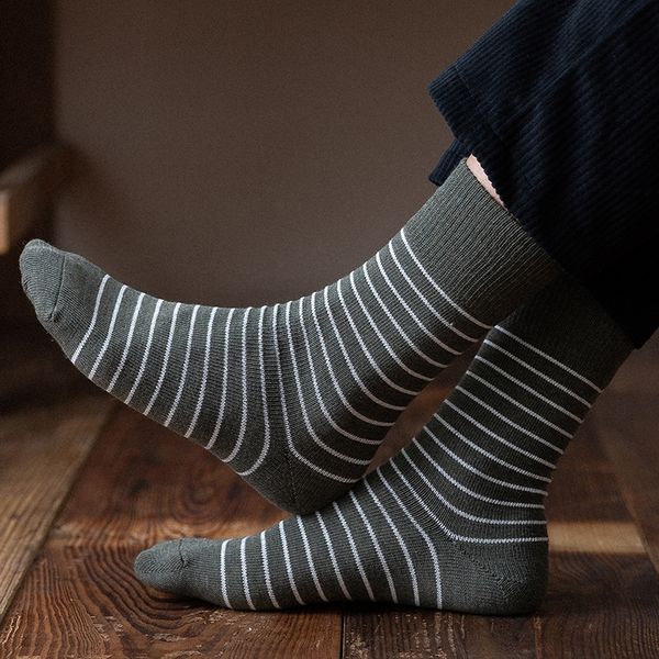 

мужской полоса спортивных socksstockings хлопка носки, чулки осенью и зимой высокого верхнего хлопчатобумажная носков тенденция корейской ве, Black