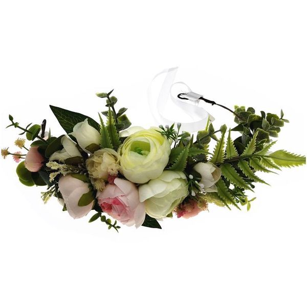 

jueba flower wreath wedding crown festival headband women hair accessories headdress girl floral garland wedding floral jllzlz