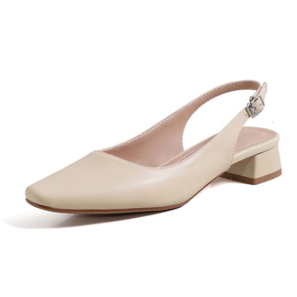 

new large 2021 34-43 female thick heels toe ladies only spring see solid shoes jhm7, Black