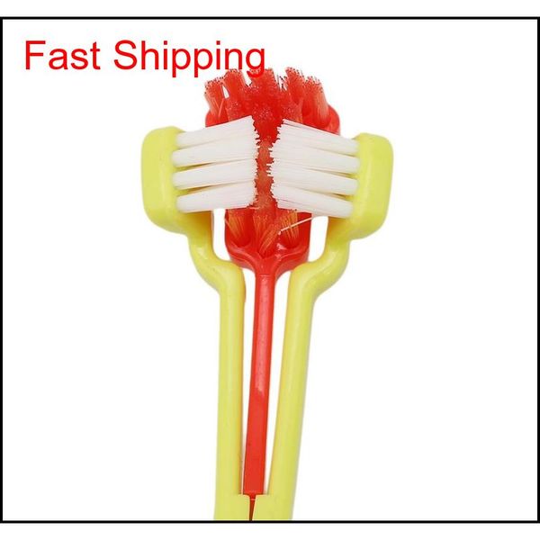

three sided pet toothbrush selling dog brush prevent addition bad breath tartar teeth care dog qylhgj garden2010