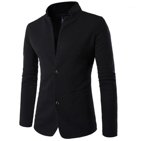 

men casual slim fit fashion suits blazer business coats jacket long sleeve men's casual/daily vintage fall winter blazer1, White;black