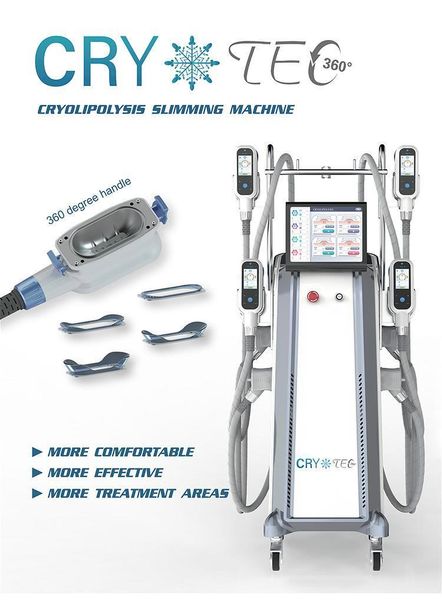 

2020 factory price cryolipolysis cellulite system fat e cryolipolysis machines germany handles cryotherapy system with 5 handles