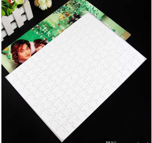 

jigsaw 120 a4 puzzle blank pieces sublimation heat press thermal transfer crafts diy white puzzles for sub