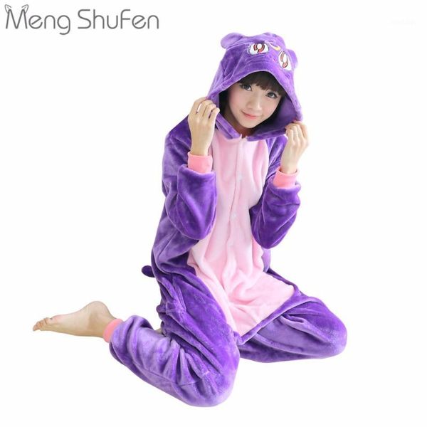 

wholesale- anime sailor moon cosplay diana pajamas cartoon animal sleepwear sets purple cat for women and girls winter autumn warm homewear1, Black;red