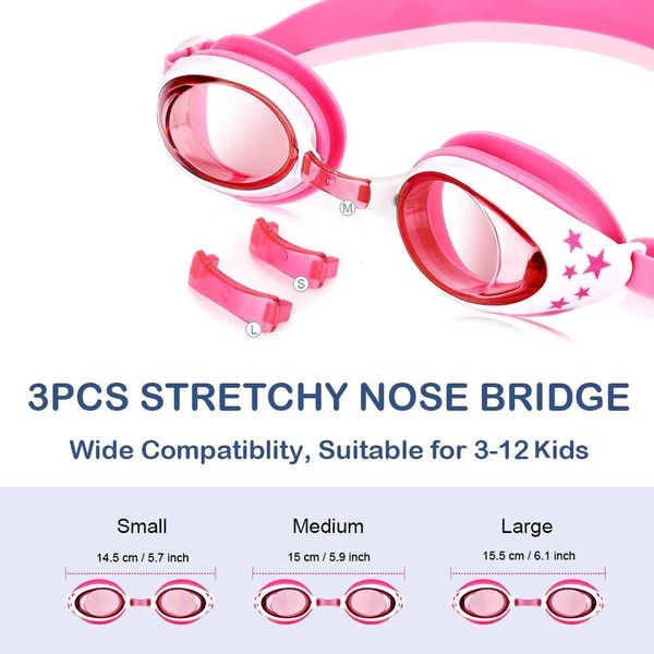 

плавательные очки силиконовые зажим для носа уши разъемные акулы плавать cap set дети девушки fog очки плавание очки дети возраст 3 12 sqcvi