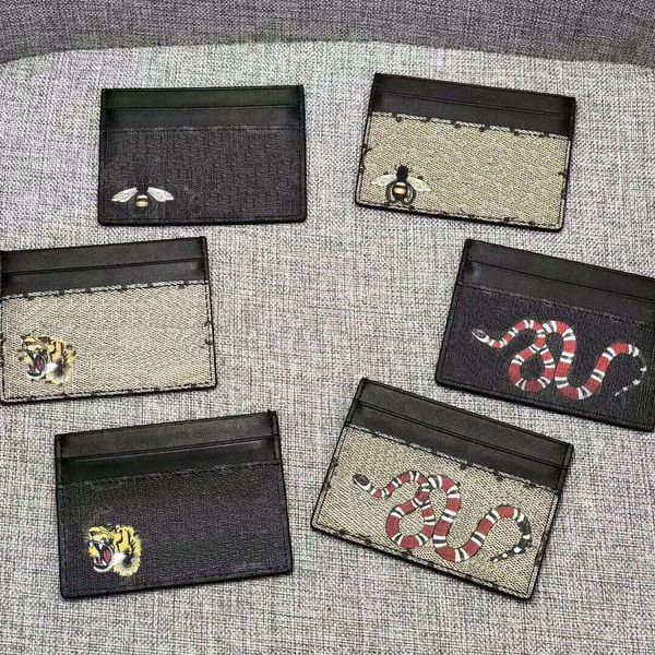 

2022 men luxurys designers cardholder holders classic womens casual credit card holder g cowhide leather ultra slim wallet mens women wallet, Brown;gray