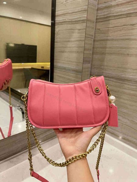 

2021 reform pearl mahjong bag genuine leather women handbag shoulder