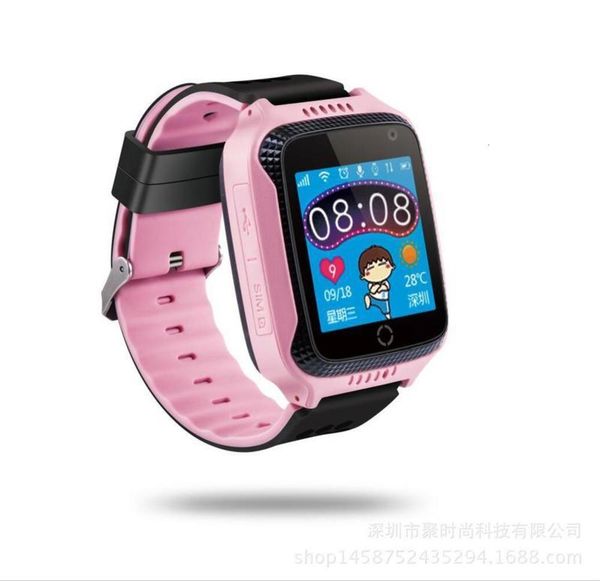 

positioning q528 watch children's gps intelligent english telephone watch waterproof, Slivery;brown