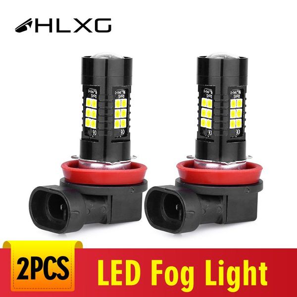 

2x car driving auto led bulb h8 h11 led 4 9006 3 9005 fog light bulb12v bright white lamp 21 smd 6000k light source hlxg