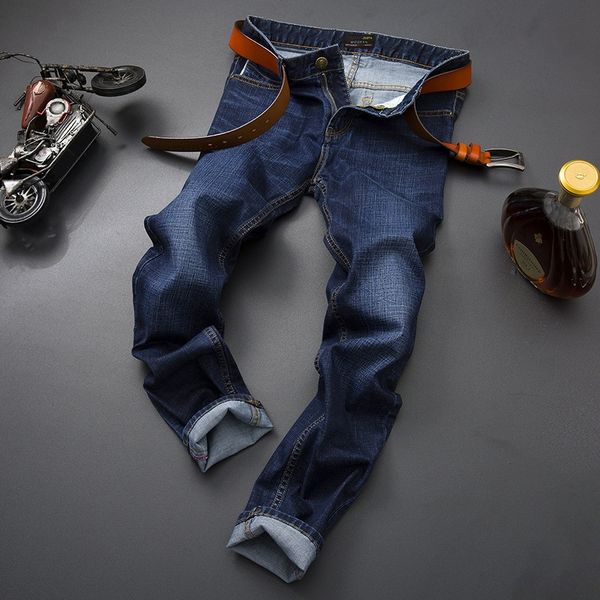 

men's slim fit straight youth jeans men's spring elastic casual pants jeansjeans and jeanscasual pants korean version 837 jigr3, Blue